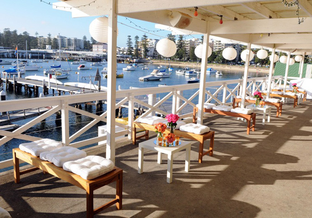 the balcony at manly yacht club