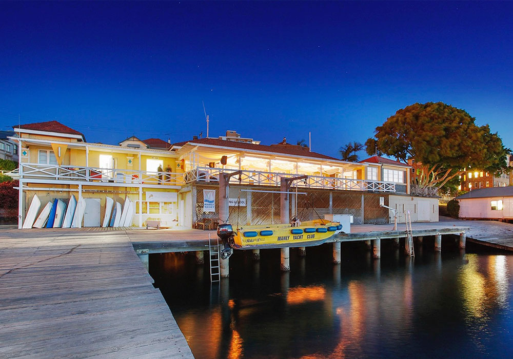 manly yacht club hire